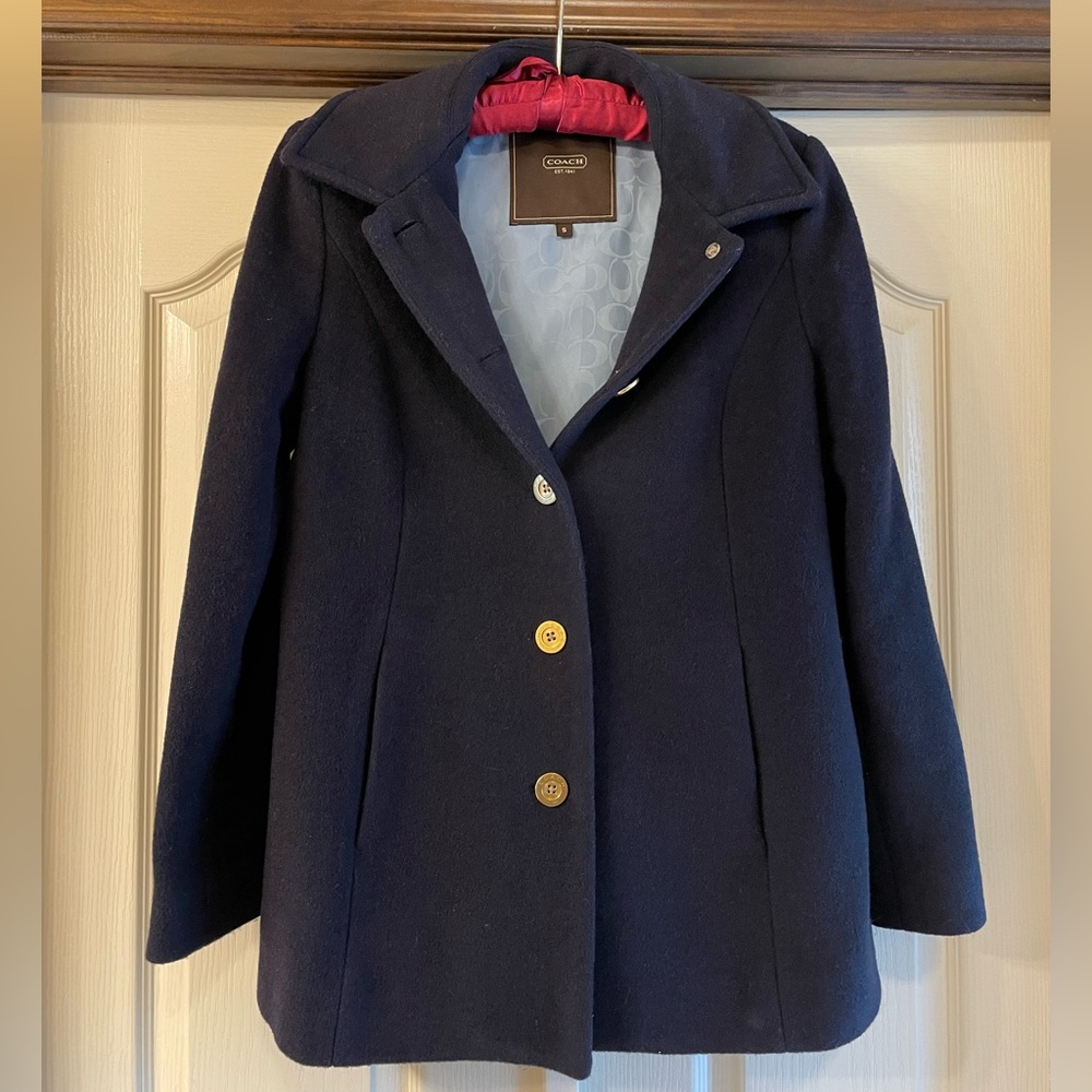 Coach Navy Coat